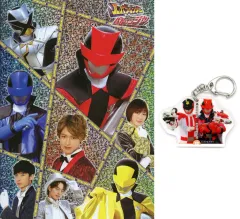 【中古】グッズセット 集合 オリジナルアクリルキーホルダー＆オリジナルキラキラノート 「快盗戦隊ルパンレンジャーVS警察戦隊パトレンジャー en film」 ローソン Loppi限定 引換券付前売券特典