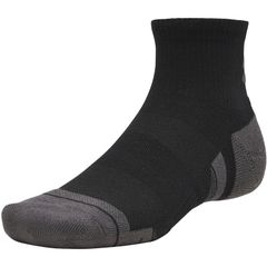 アンダーアーマー UNDER ARMOUR UAパフォーマンステック クオーター ソックス (3足セット) マルチスポーツ ソックス ソックス 6015138、(008)Black