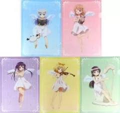 【中古】クリアファイル 天使 A4クリアファイルセット(5枚組) 「ご注文はうさぎですか??」 Loppi・HMV限定