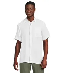 トッミーバハマ メンズ トップス シャツ Tommy Bahama Short Sleeve Paradise Breezer White ホワイト