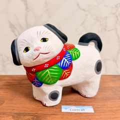 九谷焼】横座り 招き猫 縁起尽くし 5.5号 縁起物 置物 金運 富士山