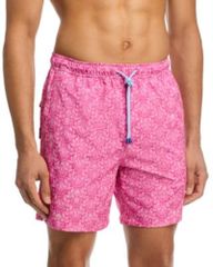 피터 밀러 남성 수영복 하프 팬츠 반바지 Peter Millar Pina Colada 7 Swim Trunks Pink Ruby 핑크