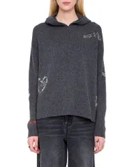 ザディグ エ ヴォルテール レディース アウター ニット・セーター Zadig Voltaire Markyz Cashmere Sweater Charcoal チャコール