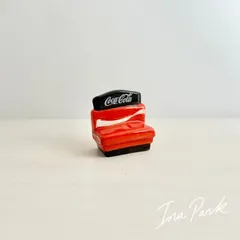 コカコーラ　ベンチ　ソファ　フェーヴ　フェーブ　フランス製　ミニチュア　陶器　雑貨　置物