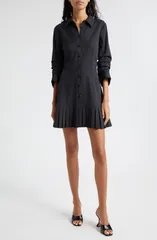 サンク セプト レディース トップス ワンピース シャツ Cinq Sept Lucilla Shirtdress Black ブラック