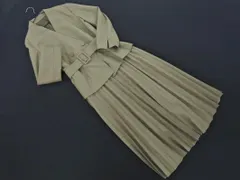 新品 RUIRUE BOUTIQUE ルイルエブティック プリーツ フェイクレイヤード ワンピース sizeM/ベージュ ◇■ レディース