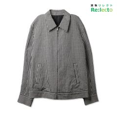 WACKO MARIA ワコマリア コットンリネン チェック スイングトップ ドリズラージャケット 08-SS-OUT-97 XL