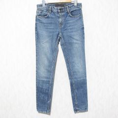 美品 Alexander Wang アレキサンダーワン WANG 002 USA製 スキニー デニムパンツ ジーンズ サイズ25 ブルー レディース 古着 中古 USED