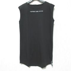 美品 DIESEL ディーゼル D-FELIX ノースリーブ Tシャツワンピース チュニック サイズXS ブラック レディース 古着 中古 USED