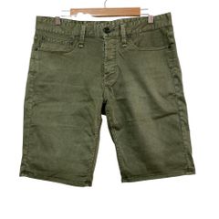 美品 DENHAM デンハム RAZOR レイザー ショートパンツ サイズ32 カーキ メンズ 古着 中古 USED