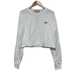 美品 KITH キス ロングスリーブ クロップド カットソー Tシャツ サイズS ホワイト レディース 古着 中古 USED