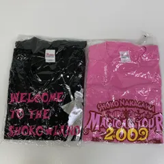未使用 まとめて2点セット 中川翔子 Tシャツ SHOKO NAKAGAWA 2009 MAGICAL TOUR/SHOKO LAND ブラック ピンク Mサイズ Printstar[OR03312]
