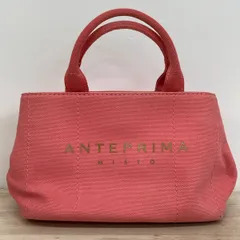 ANTEPRIMA MISTO/アンテプリマ ミスト トートバッグ/ハンドバッグ キャンバス ピンク レディース ロゴプリント[OG00428]