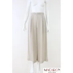 FOXEY　サイドスリットワイドパンツ　40734　ベージュ　フォクシー