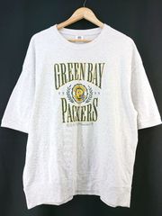 ◇ ⊂ ジーユー GU グリーンベイパッカーズ NFLコラボ スウェットTシャツ メンズ Lサイズ グレー系 E 【1608080016738】