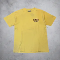 90s RON JON S/S TEE ロンジョン 半袖Tシャツ L 黄 yellow OLD SURF 鮫 shark 古着