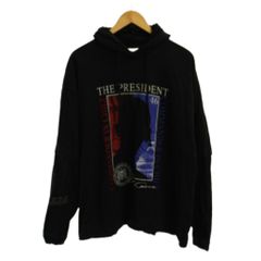 ヴェトモン ベトモン VETEMENTS 19AW PRESIDENT JERSEY HOODIE パーカー M 黒 長袖 MAH20TR113 ■GY18