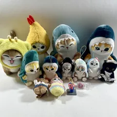 ★ mofusand モフサンド グッズ 雑貨 14点 まとめ商品 ぬいぐるみ マスコット など サメにゃん 他 現状品 1.3kg