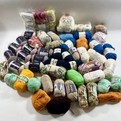 ★ ハンドメイド 手芸用品 毛糸 毛 100% アクリル 100%  ポリエステル 100% 他 混紡糸  大量 まとめ商品 現状品 2.9kg