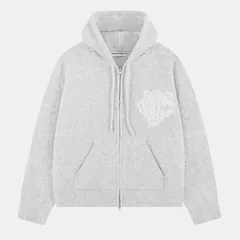 ザ クチュール クラブ レディース アウター パーカー・スウェット ニット パーカー The Couture Club Womens Fluffy Knit Zip Hoodie Grey グレー