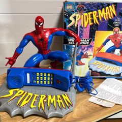 スパイダーマンフィギュア付き電話機 - メルカリ