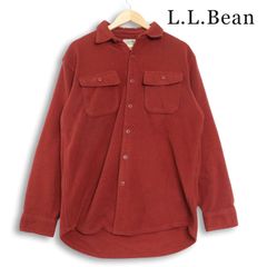 L.L.Bean エルエルビーン 秋冬★ ビッグシルエット 長袖 ワーク ミドル フリース シャツ ジャケット Sz.M メンズ アウトドア