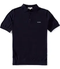 ゲス メンズ トップス シャツ セーター Guess Lex Short Sleeve Sweater Polo Shirt Smart Blue ブルー