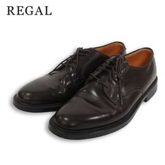 極美品！REGAL リーガル プレーントゥ 外羽 V081 レザードレスシューズ