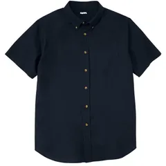 キングサイズ レディース トップス Tシャツ トール KingSize Mens Big Tall Short Sleeve WrinkleFree Sport Shirt Black ブラック