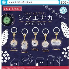 【予約】シマエナガめじるしリング コンプリート 全5種類 ガチャガチャ 334