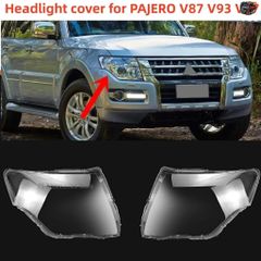 三菱 パジェロ V87/V93/V97専用 ヘッドライトカバー2色セットABS製