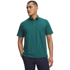 アンダーアーマー メンズ トップス ポロシャツ プリント Under Armour Mens UArmourDry Print Rib Golf Polo Rack GreenArden GreenM
