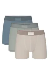 スキムズ メンズ アンダーウェア ボクサーパンツ コットン SKIMS 3Pack 3Inch Cotton Modal Blend Boxer Briefs Big Regular STONE MU