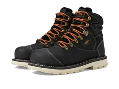 キーン メンズ シューズ ブーツ・レインブーツ ヒール Keen Utility Cincinnati 6 Composite Toe Waterproof 90 Degree Heel BlackS