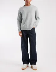 エイソス メンズ ボトムス デニムパンツ ジーンズ ASOS DESIGN baggy fit jeans in dark wash Dark wash blue ブルー