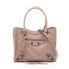 バレンシアガ BALENCIAGA ハンドバッグ ル シティ ミニ 2WAY 852608 ベージュ レザー ル・シティ ミニ レディース Used A