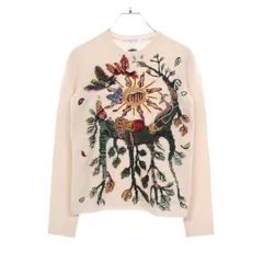クリスチャンディオール Christian Dior ニット エンブロイダリー カシミヤ セーター レディース Used A