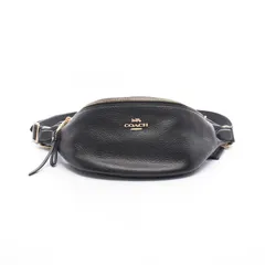 コーチ COACH ウエストバッグ ボディバッグ F48738 ブラック レザー ボディバッグ レディース Used A