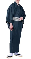 [KYOETSU] [キョウエツ] 着物 洗える 袷着物 無地 紬 和服 メンズym bcf2a97f