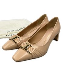 サルヴァトーレフェラガモ ガンチーニスクウェアトゥパンプス レディース SIZE 5 1/2 Salvatore Ferragamo