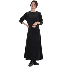 【新品】 [ユアーズ] バックリボン フィットアンドフレア ベロア ワンピース BGXN2237 レディース M ブラック