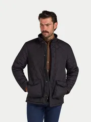 ライジングブル メンズ アウター ジャケット・ブルゾン キルティング Raging Bullong Sleeve Quilted Jacket Black ブラック