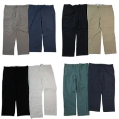 古着卸 まとめ売り ディッキーズ パンツ 8枚セット ( メンズ 46 ) 874 チャコールグレー ブラック ホワイト 中古 古着 NG4885