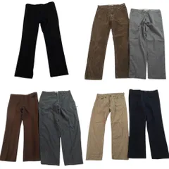 古着卸 まとめ売り ブランド パンツ 7枚セット ( メンズ 38 ) コロンビア リーバイス ラングラー ブラック 中古 古着 NG5087