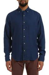 ３４ヘリテージ メンズ トップス シャツ ダウン デニム 34 Heritage Lyocell Denim ButtonDown Shirt Mid Indigo インディゴ