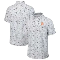 トッミーバハマ メンズ トップス シャツ MensTommy Bahama Gray San Francisco Giants Nova Wave Riptide Rally Camp ButtonU