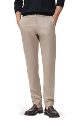 マンゴ メンズ ボトムス カジュアルパンツ スリムフィット MANGO Dublino Slim Fit Flat Front Stretch Chinos Beige ベージュ
