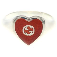GUCCI インターロッキングG ハート付き リング(10号) - メルカリ