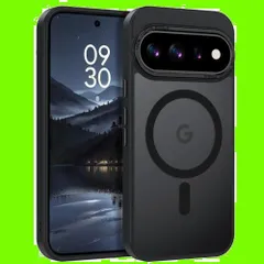 特価 Google Pixel 11/11Pro 用 ケース GaoBao Magsafe対応 半透明マット 耐衝撃 クラシック ブラック