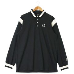 CPG GOLF シーピージー ゴルフ 長袖 ポロシャツ 2 ブラック ホワイト